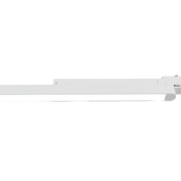 Witte LED-lichtlijn voor 3-fasen: 120 cm lineaire armatuur met zij-eindstuk
