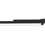 Zwarte LED-lichtbalk voor 3-fase rail, 65 cm, lange module met zijprofiel