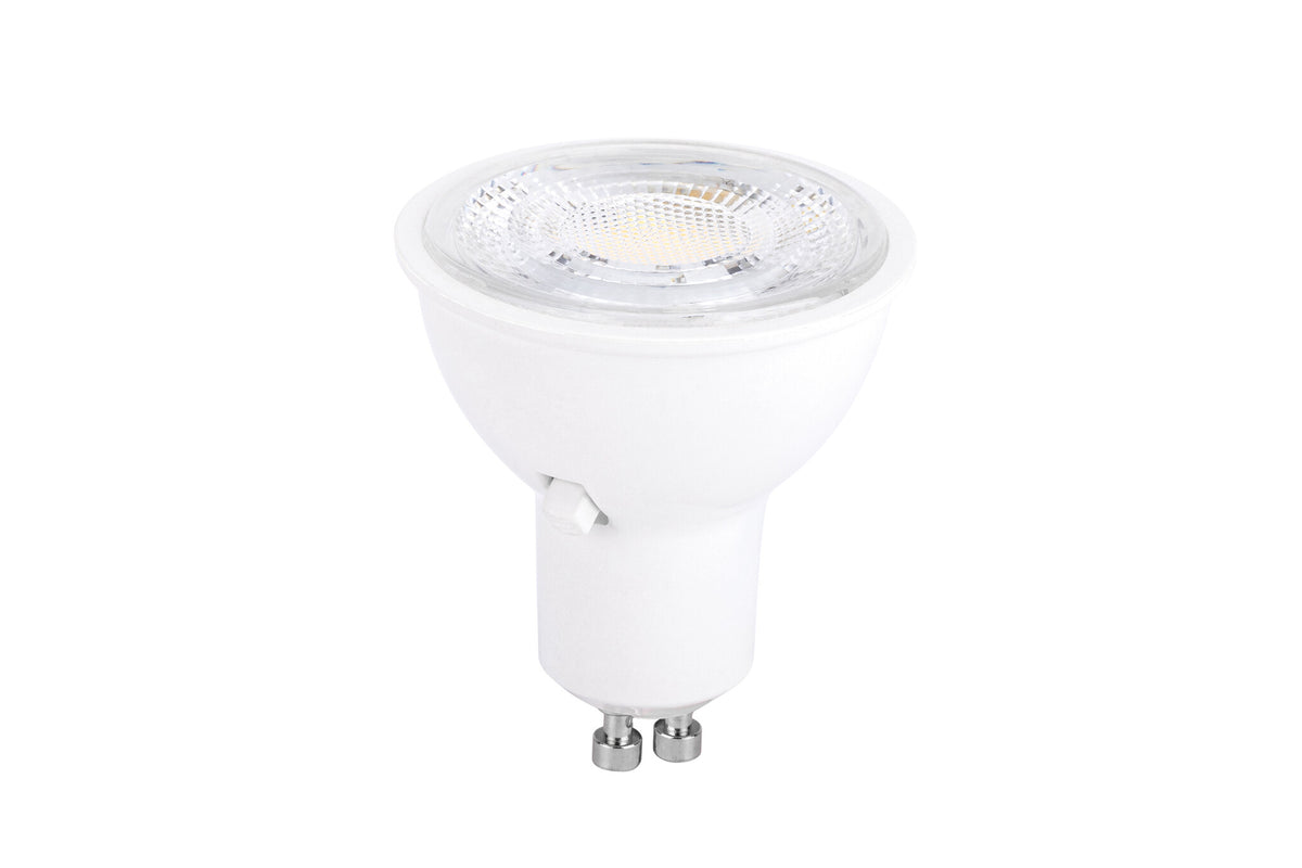 LED-lichtbron GU10 met glazen kap en metalen pinnen