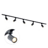 Focus III 200cm 5 Spots GU10-Schienensystem Schwarz