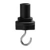 3-Phasen-Schienenadapter mit Haken – Schwarz