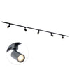 Focus III 300cm 5 Spots I GU10-Schienensystem Schwarz