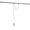 1-Phasen-Hängeleuchten-Adaptersatz – E27-Fassung – Schwarz