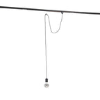 Zwarte 1-fase hanglamp adapterset met E27 fitting en zwart snoer