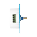 ION Zigbee-dimmer 200 W zijaanzicht met schroefklemmen en metalen aansluitbus