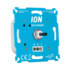 ION wifi-dimmer (LED) met draaiknop en klemmen op blauw module