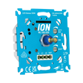 Blauwe LED-dimmermodule met instelknop en aansluitklemmen