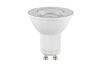 LED-lichtbron GU10 in matte behuizing met twee pennen; warmwit 3000K