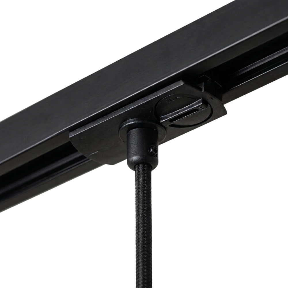 1-Phasen-Hängeleuchtenadapter – Schwarz