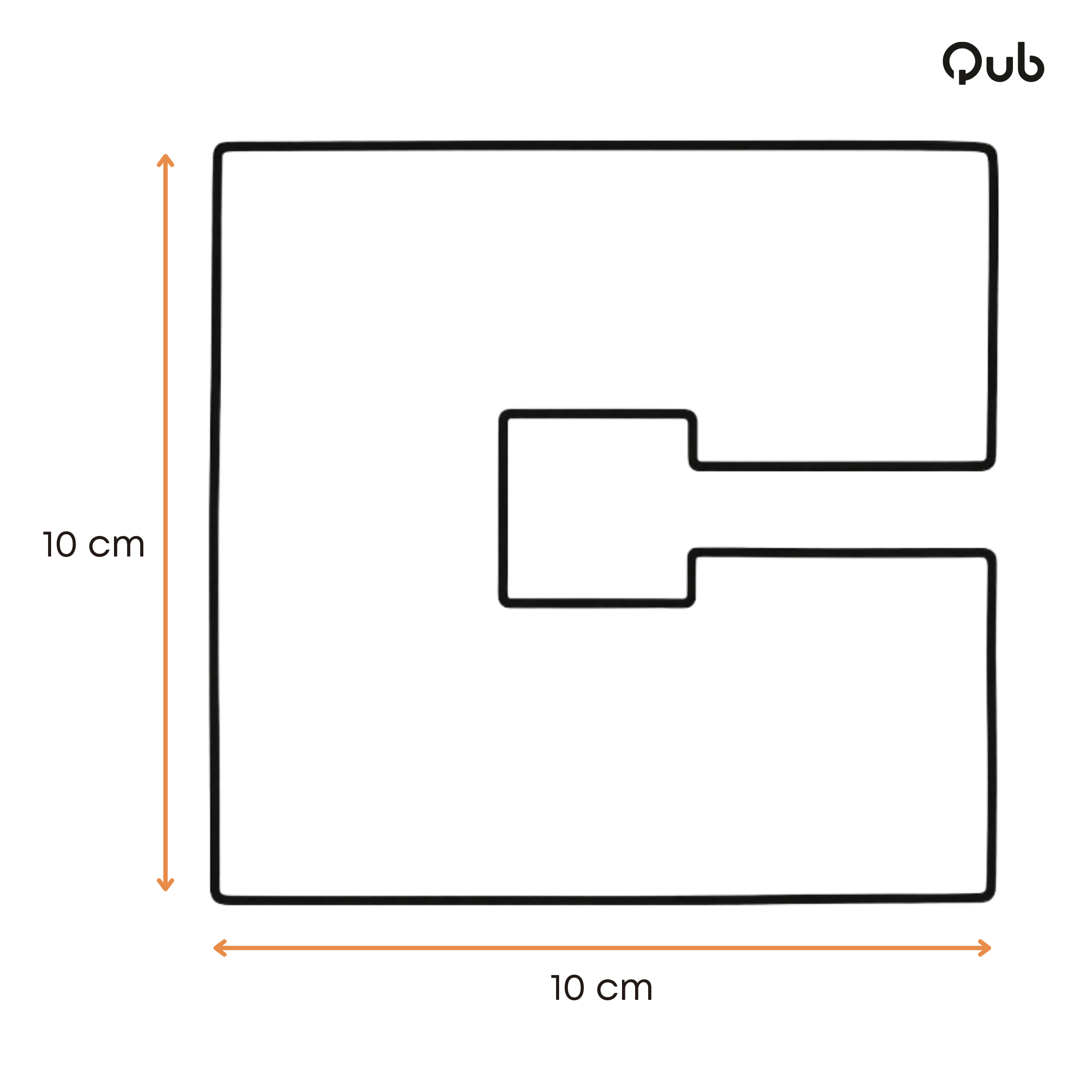 Abdeckplatte für Universaldose – 10x10cm – Weiß