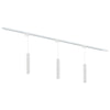 Focus III 200cm 3 Hängelampen GU10-Schienensystem Weiß