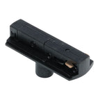 Zwarte 1-fase hanglamp-adapter met bevestigingsvoet en contactpunten