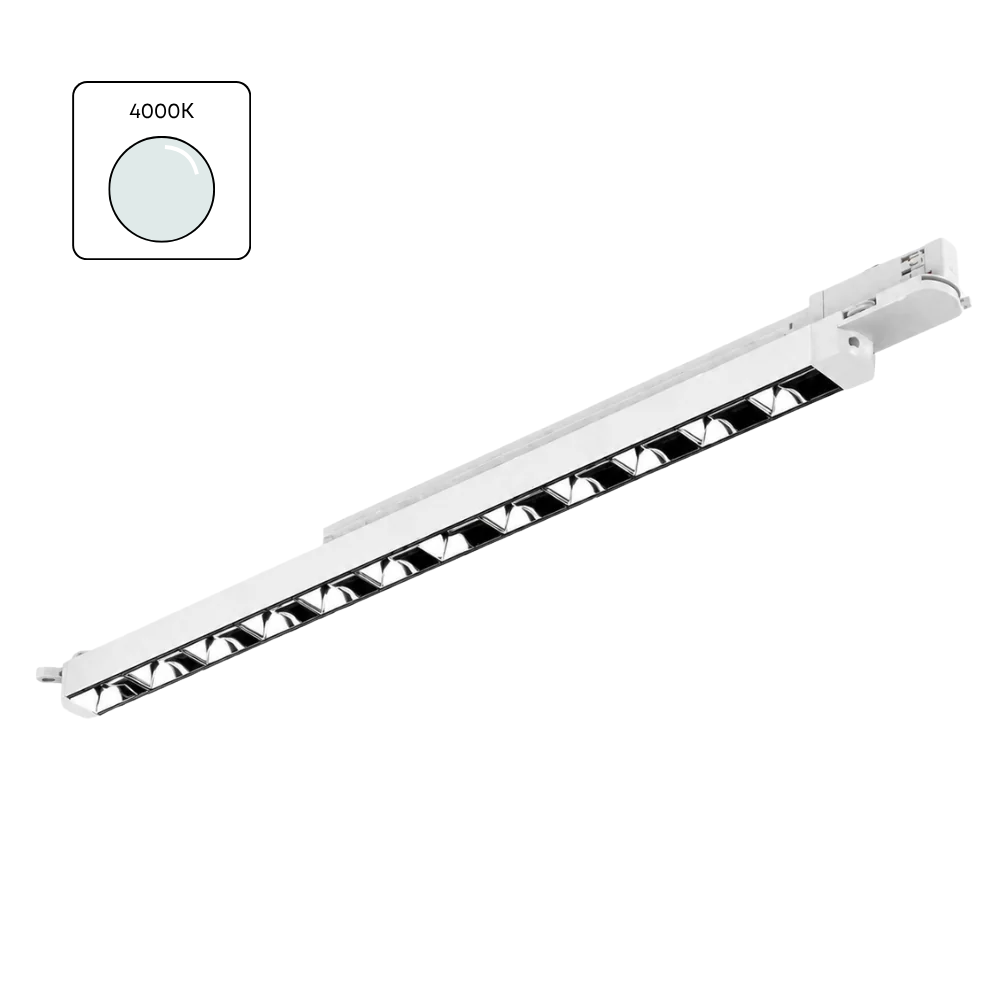 3-Phasen-LED-Linearreflektor - 16 Watt - 4000K - Weiß - 65 cm