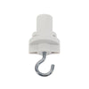 3-Phasen-Schienenadapter mit Haken – Weiß