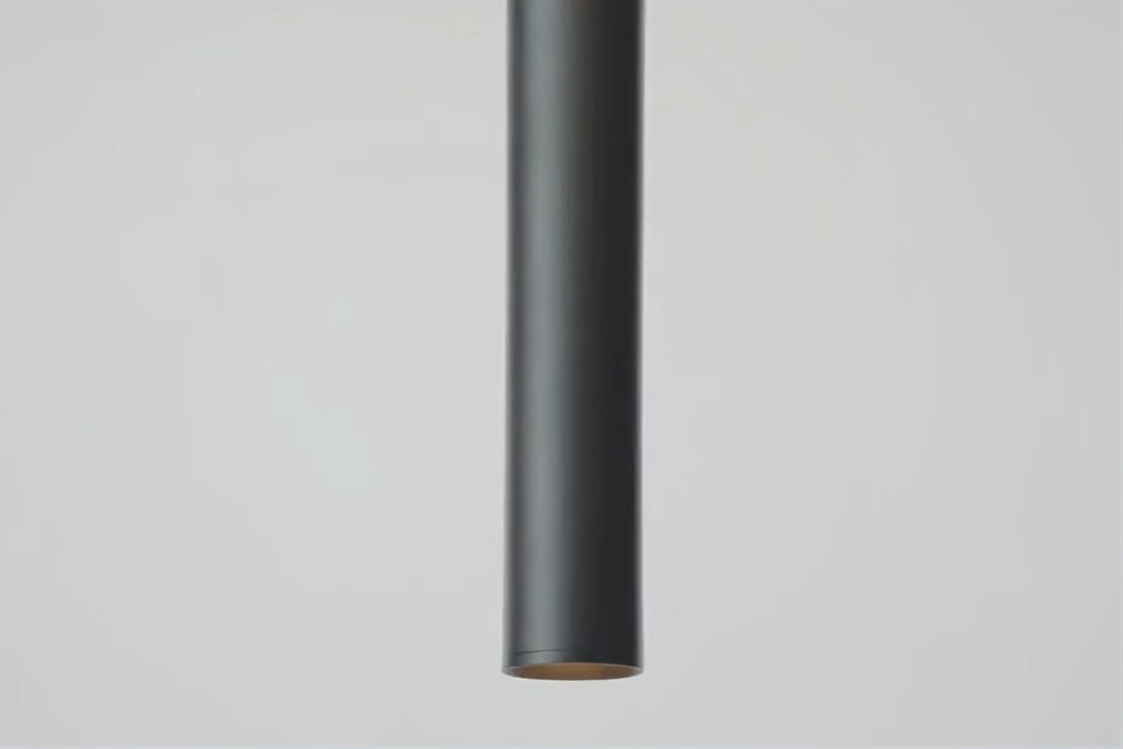 Focus III 200cm 3 Spots und 2 Hängelampen GU10-Schienensystem Schwarz