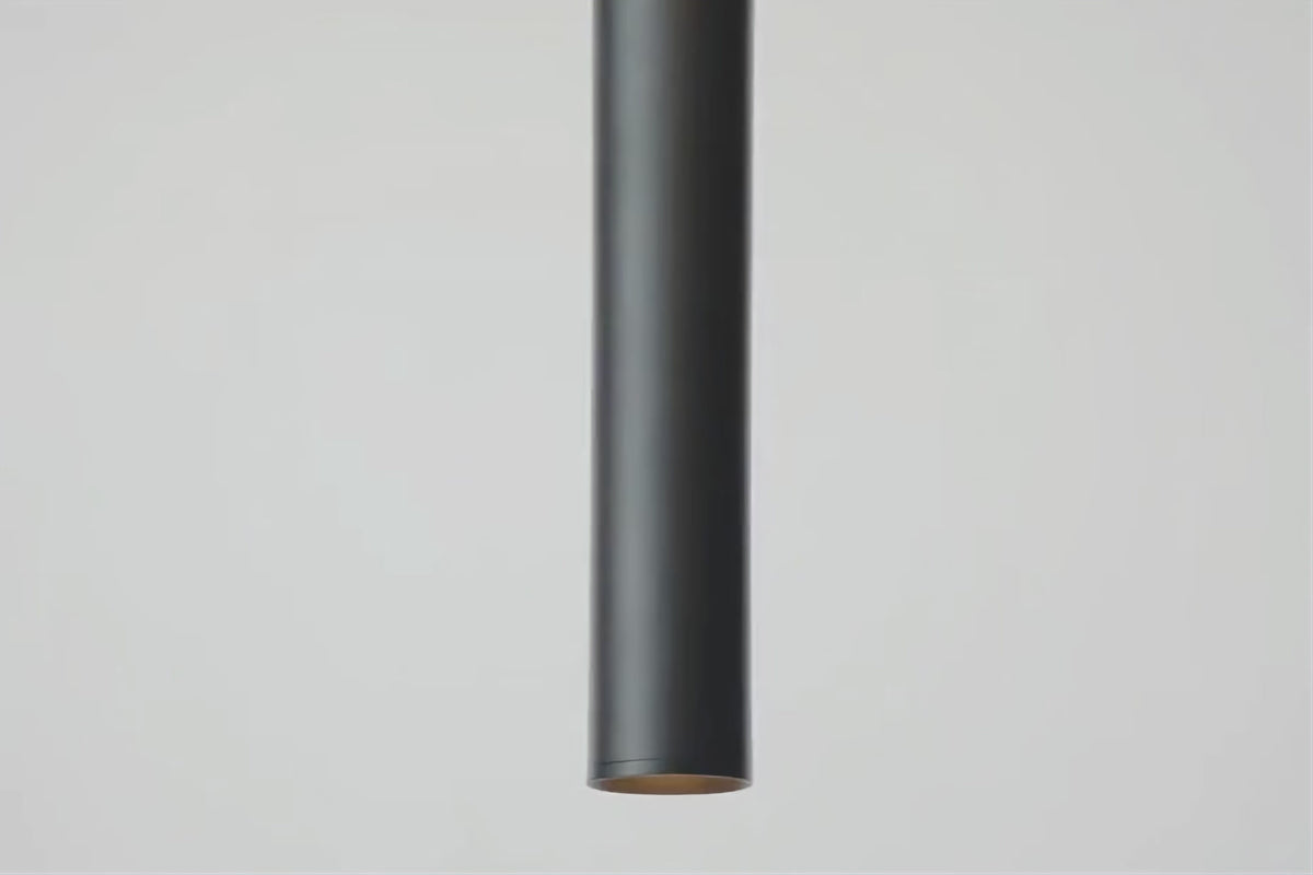 Focus III 200cm 3 Spots und 2 Hängelampen GU10-Schienensystem Schwarz