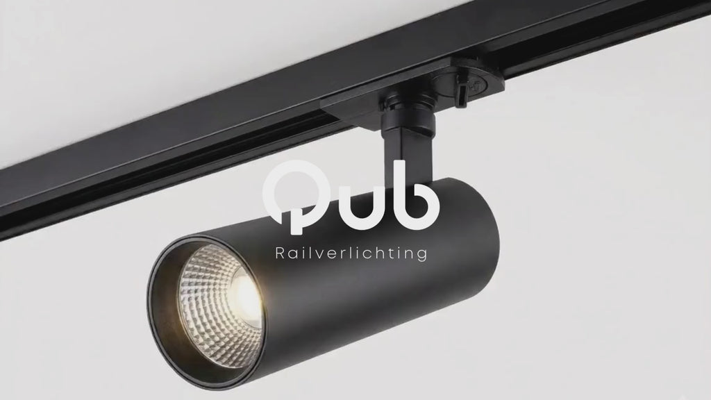 Nova Schienenstrahler – 1-Phasen – Integrierte LED – Dimmbar – Schwarz