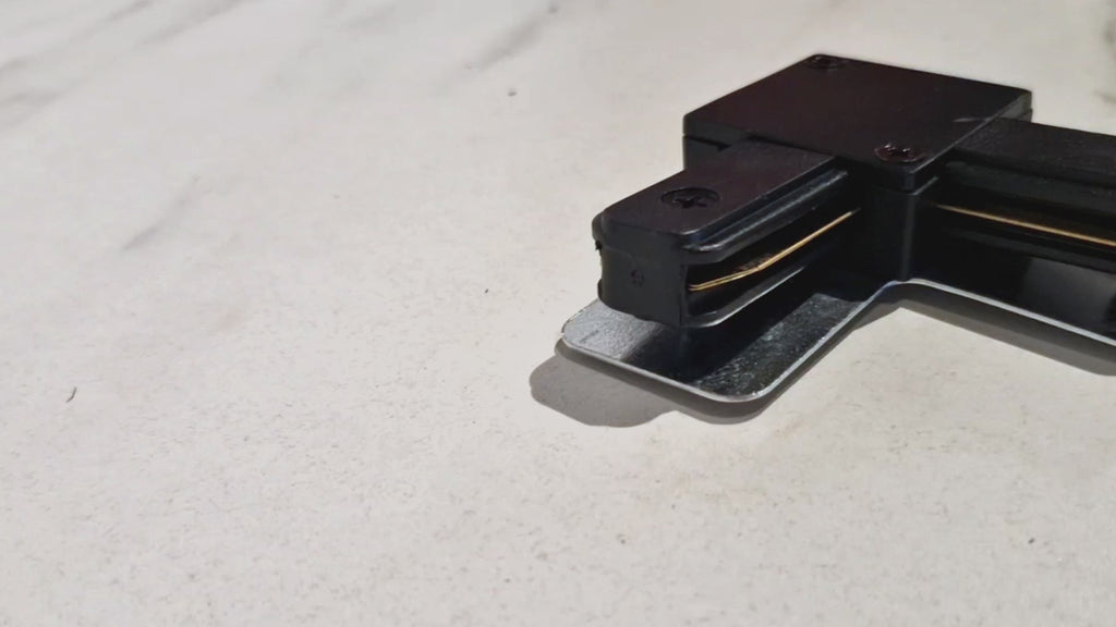 L-Verbinder für 1-Phasen-Schiene – Schwarz