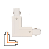 L-Kopplungsstück für 3-Phasen-Schiene – Intern – Rechts – Weiß